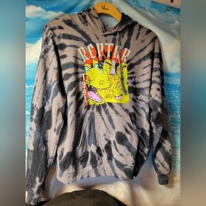 Nickelodeon Rugrats Reptar Tie Dye Hoodie Sweatshirt‎ Size XL